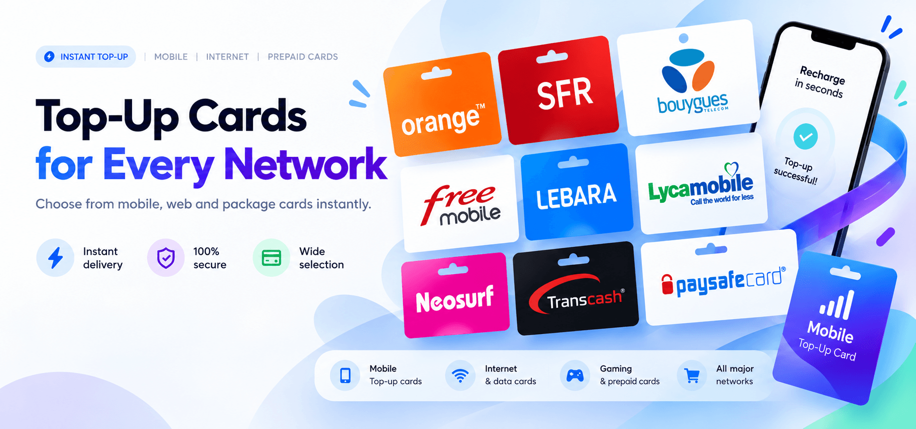 Top up banner